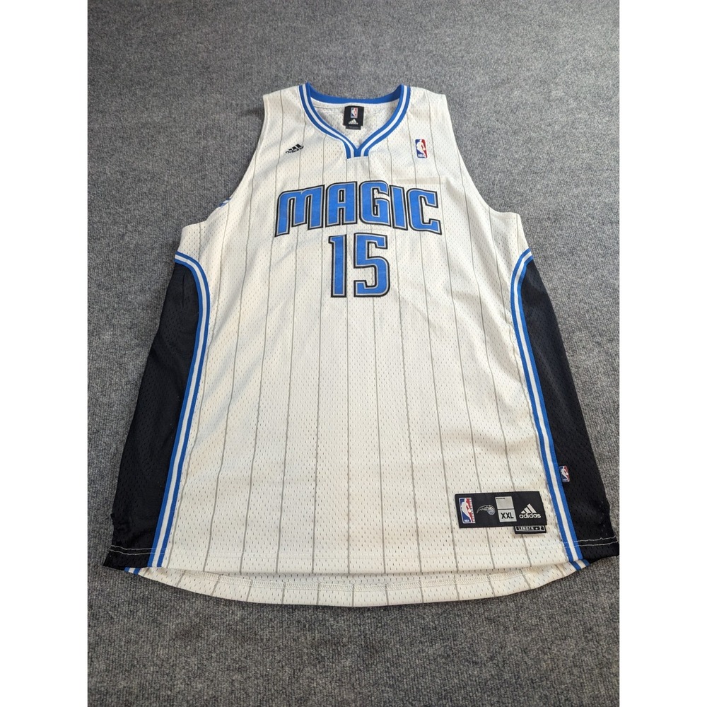 Orlando Magic Jersey Mens 2XL+2 White Vince Carter #15 Adidas Authentic NBA